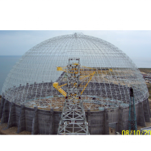 LF light steel space frame dome roof cover steel coal storage shed roofing bunker shed for thermal power plant